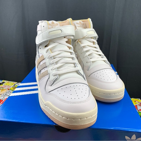 Adidas Forum 84 High Tops Neutral Tan Mens And Womens Size - Picture 6 of 16